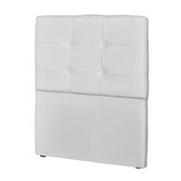 Cabeceira Solteiro 90Cm London Corino Branco - Js Móveis - 5