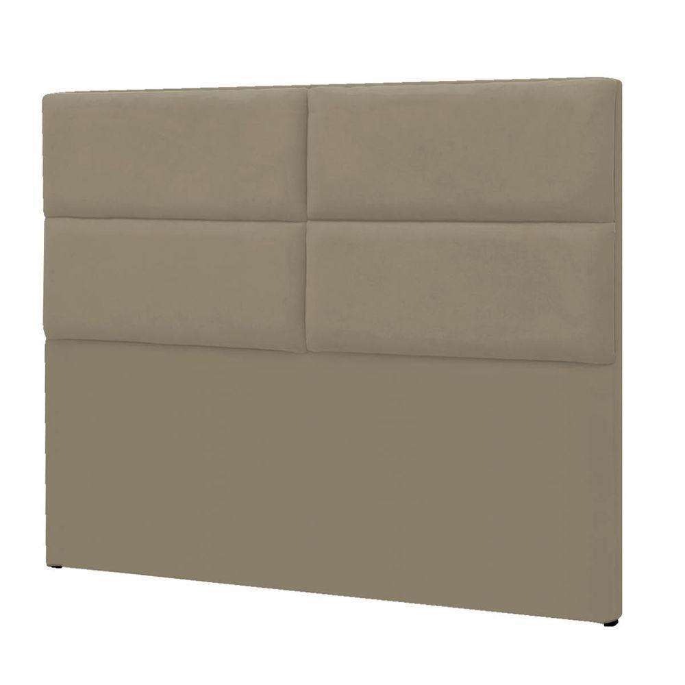 Cabeceira Solteiro Berlim P04 90 Cm Suede Bege Tca 941 - 4