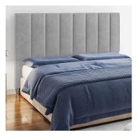 Cabeceira Queen Hannover P04 160 Cm Suede Cinza Tca 940 - 6