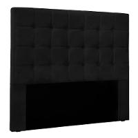 Cabeceira King 1,95m Santiago Suede - Pallazio Cor Preto - 1