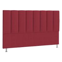 Cabeceira Queen Hannover P04 160 Cm Suede Vermelho Tca 53 - 1