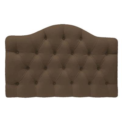 Cabeceira Suspensa Imperatriz 90 Cm Solteiro Suede Marrom