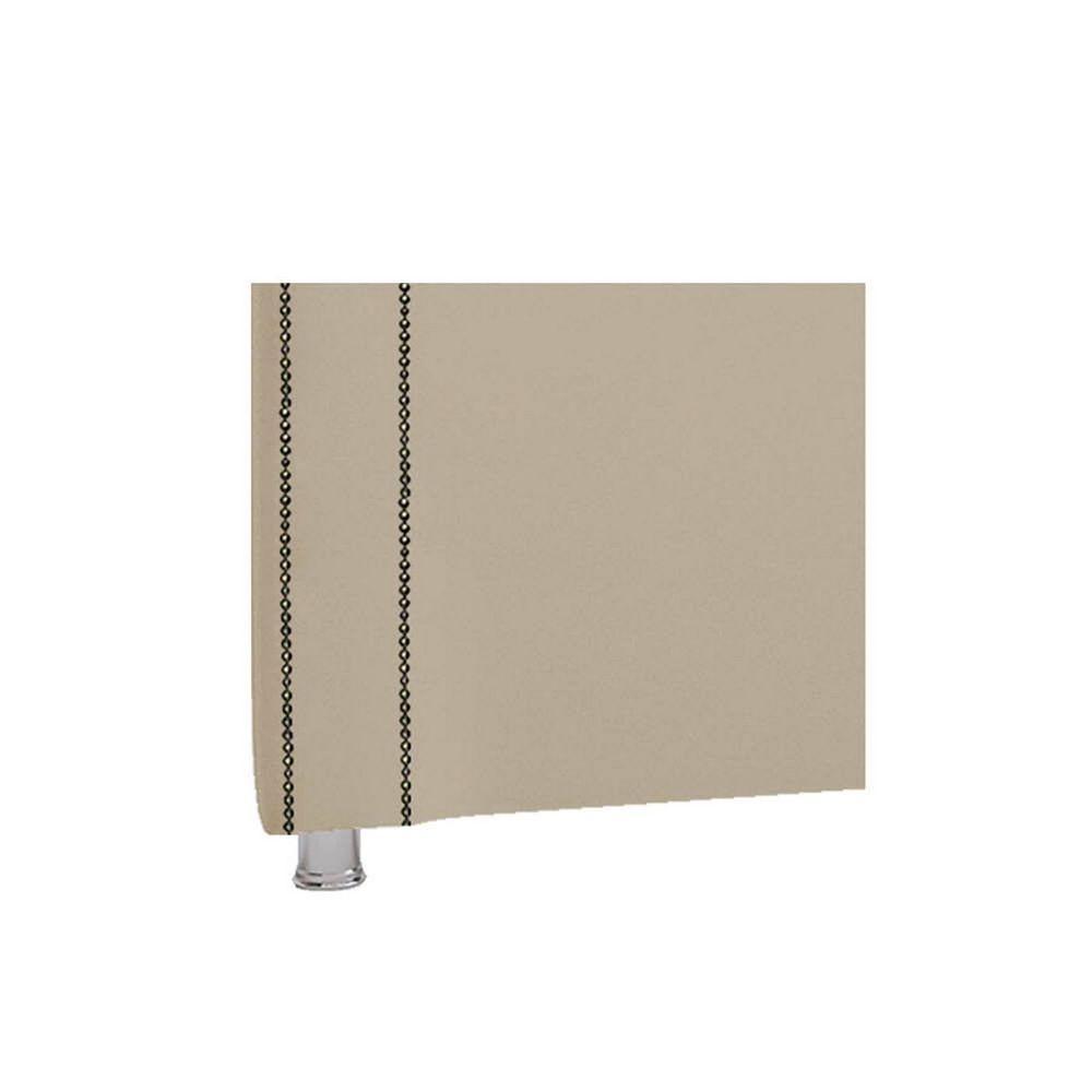 Cabeceira Casal Catania P04 140 Cm Suede Bege Tca 941 - 2