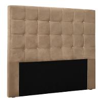 Cabeceira Casal 1,40m Santiago Suede Bege - Pallazio - 1