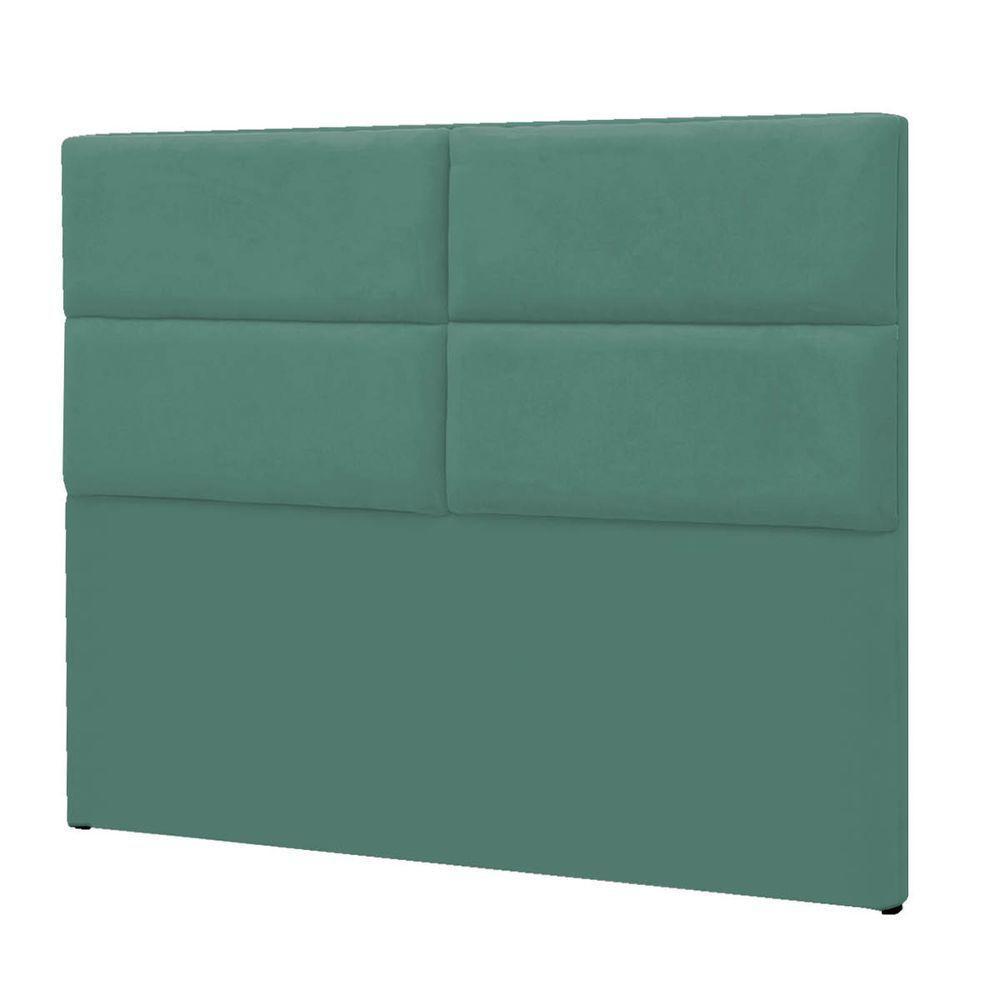 Cabeceira Solteiro Berlim P04 90 Cm Suede Turquesa Tca 946 - 4