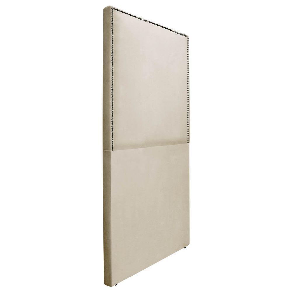 Cabeceira Solteiro Bali P02 90 cm Para Cama Box Bege - 1