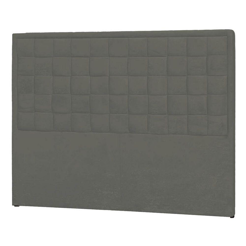 Cabeceira Solteiro P04 90 Cm Suede Cinza Escuro Tca 958 - 4