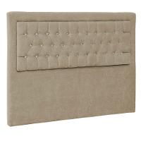 Cabeceira Casal Iasi P04 140 Cm Suede Bege Tca 941 - 1
