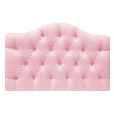 Cabeceira Suspensa Imperatriz 160 Cm Queen Size Suede Rosa Bebê
