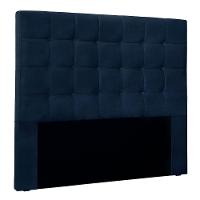 Cabeceira Solteiro 0,90m Santiago Suede - Pallazio Cor Azul Marinho - 1