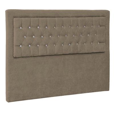 Cabeceira Casal Iasi P04 140 Cm Suede Marrom Claro Tca 945