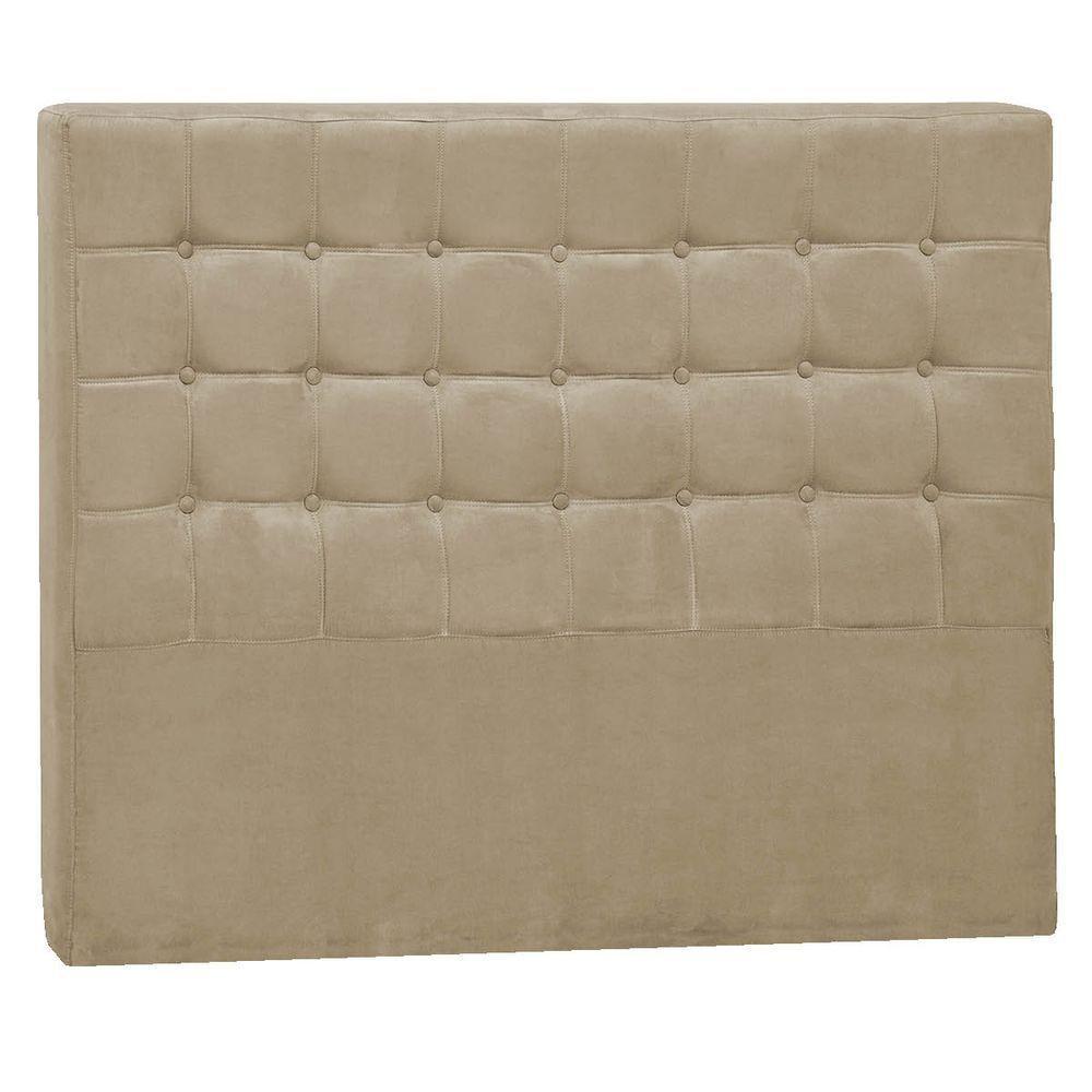 Cabeceira Casal Pequim P04 140 Cm Suede Bege Tca 941 - 1