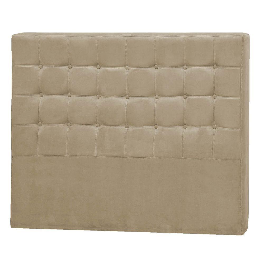 Cabeceira Casal Pequim P04 140 Cm Suede Bege Tca 941 - 4