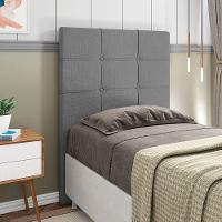 Cabeceira Solteiro 0,90m Moscou Linho - Pallazio Cor Cinza - 3