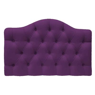 Cabeceira Suspensa Imperatriz 90 Cm Solteiro Suede Roxo