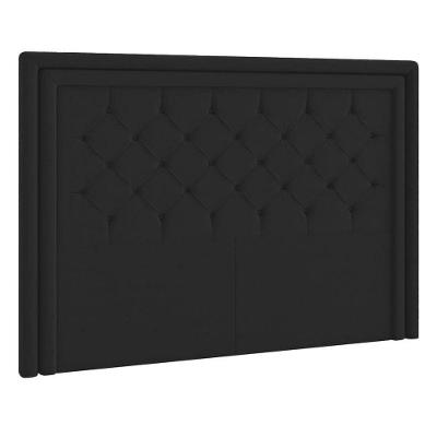 Cabeceira Casal Estocolmo P04 140 Cm Suede Preto Tca 944