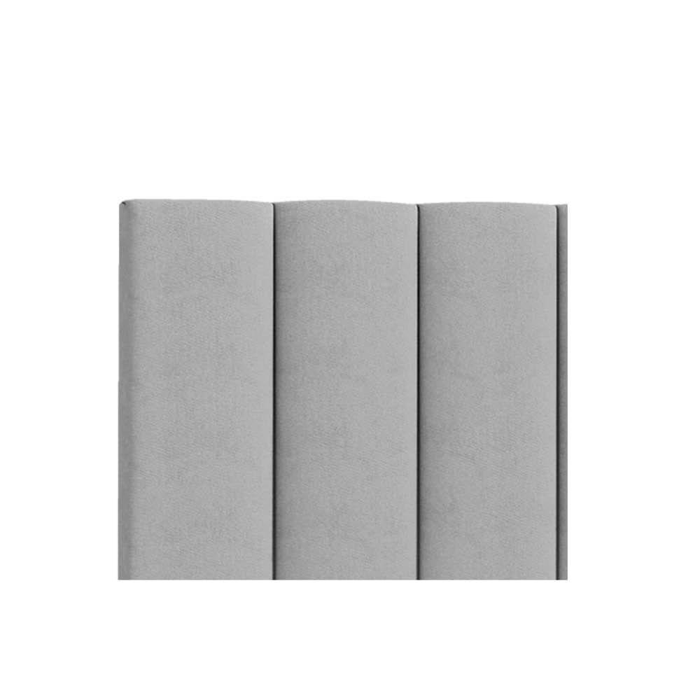 Cabeceira Casal Hannover P04 140 Cm Suede Cinza Tca 940 - 3