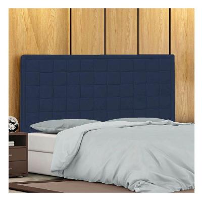 Cabeceira Casal P04 140 Cm Suede Azul Marinho Tca 948