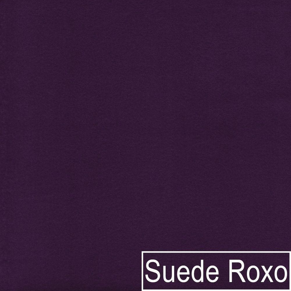 Cabeceira Queen Brick P02 160 cm Para Cama Box Suede Roxo - 2