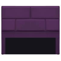 Cabeceira Queen Brick P02 160 cm Para Cama Box Suede Roxo - 6