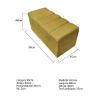 Kit Cabeceira E Calçadeira Sevilha P02 90 Cm Solteiro Suede - 3