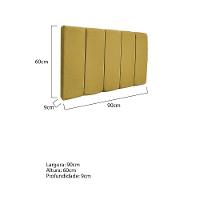 Kit Cabeceira E Calçadeira Sevilha P02 90 Cm Solteiro Suede