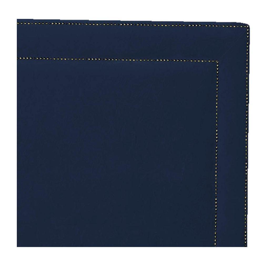 Cabeceira Casal Moscou P04 140 Cm Suede Azul Marinho Tca 948 - 2