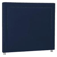 Cabeceira Casal Moscou P04 140 Cm Suede Azul Marinho Tca 948 - 1