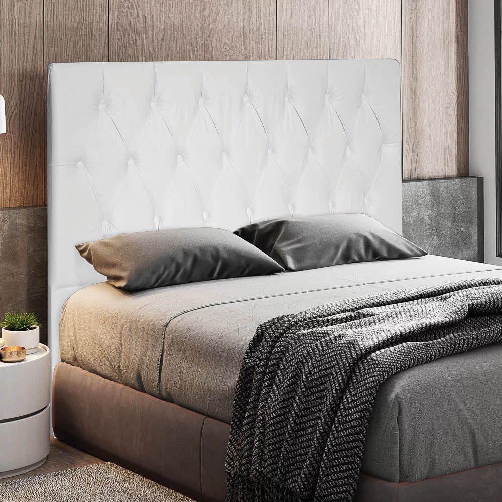 Cabeceira King 1,95m Estocolmo Corano - Pallazio Cor Branco - 3