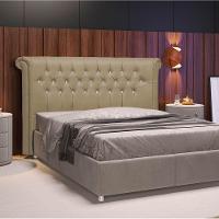 Cabeceira Queen Brescia P04 160 Cm Suede Bege Tca 941 - 10