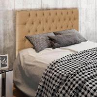 Cabeceira Casal 1,40m Amsterdã Linho - Pallazio Cor Bege - 3