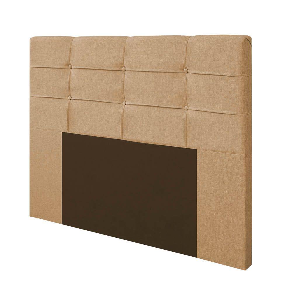 Cabeceira Casal 1,40m Moscou Linho Bege - Pallazio - 1