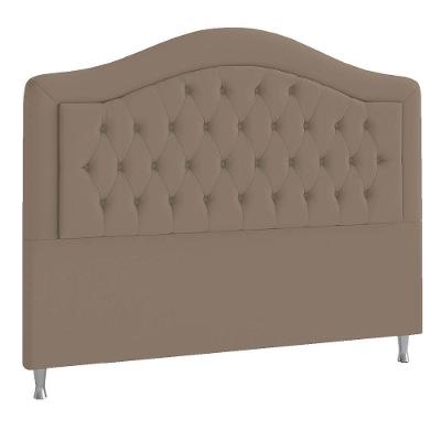 Cabeceira Queen ághata P04 160 Cm Suede Marrom Claro Tca 945