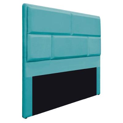 Cabeceira Casal Brick P02 140 cm Para Cama BoxAzul Turquesa