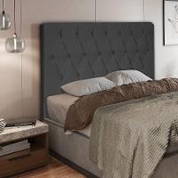 Cabeceira Queen 1,60m Estocolmo Linho Grafite - Pallazio - 3