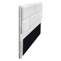 Cabeceira King Brick P02 195 cm Para Cama Box Suede Branco - 3