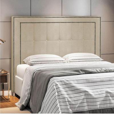 Cabeceira Casal Catania P04 140 Cm Suede Bege Tca 941