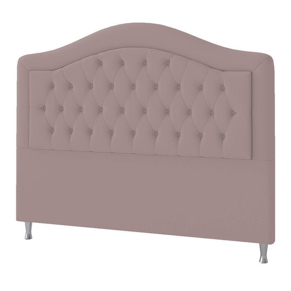 Cabeceira Queen ághata P04 160 Cm Suede Rosê Tca 949 - 4