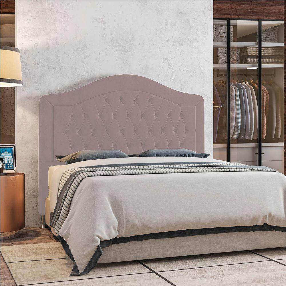 Cabeceira Queen ághata P04 160 Cm Suede Rosê Tca 949 - 6
