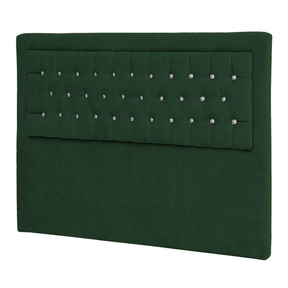 Cabeceira Casal Iasi P04 140 Cm Suede Verde Tca 947 - 4
