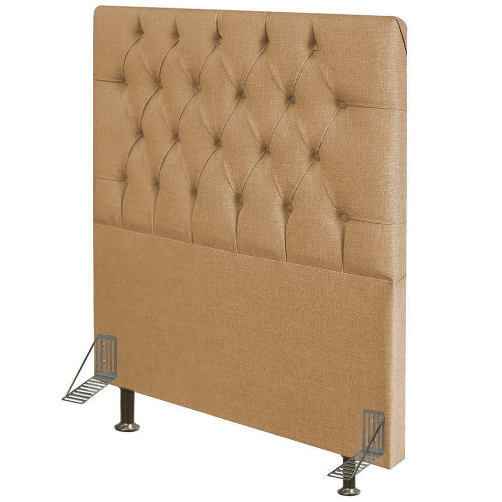 Cabeceira Solteiro 0,90m Amsterdã Linho - Pallazio Cor Bege - 2