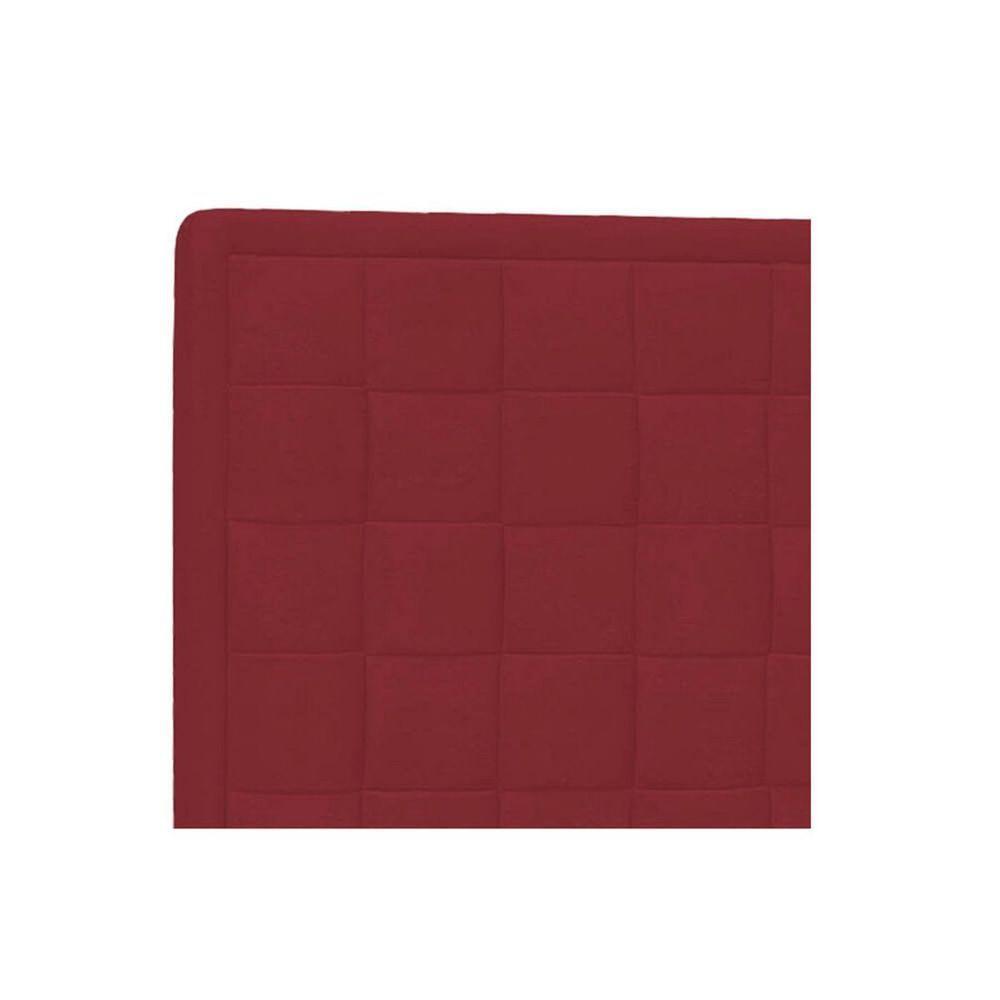 Cabeceira Casal Palermo P04 140 Cm Suede Vermelho Tca 53 - 3