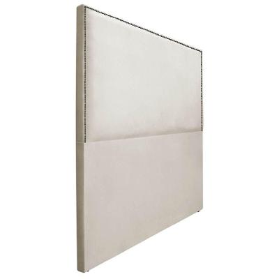 Cabeceira Casal Bali P02 140 cm Para Cama Box Suede Bege