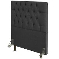 Cabeceira Solteiro 0,90m Amsterdã Linho - Pallazio Cor Grafite - 2