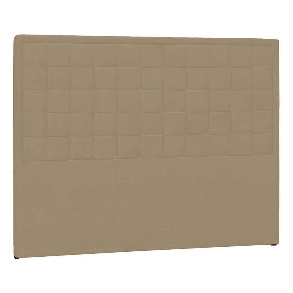 Cabeceira Casal Palermo P04 140 Cm Suede Bege Tca 941 - 1