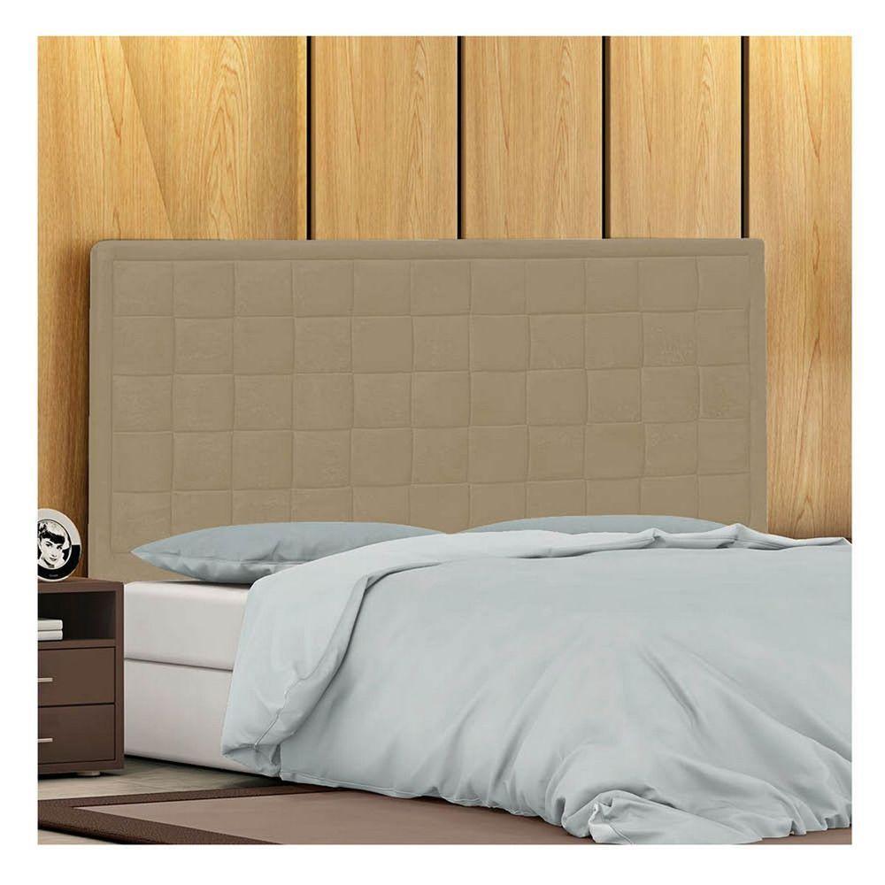 Cabeceira Casal Palermo P04 140 Cm Suede Bege Tca 941 - 6