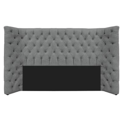 Cabeceira Queen Everest P02 160cm Para Cama Box Corano Cinza