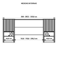 Cabeceira Para Cama Casal Extensível Marrom Lucius Caemmun - 2