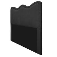 Cabeceira Casal Bari P02 140 cm Para Cama Box Preto
