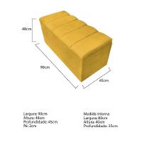 Kit Cabeceira E Calçadeira Sevilha P02 90 Cm Solteiro Corano - 3